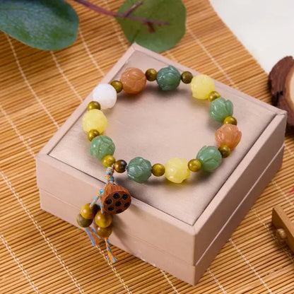 Pulseira Budista Tibetana Premium com Mantra das Seis Palavras