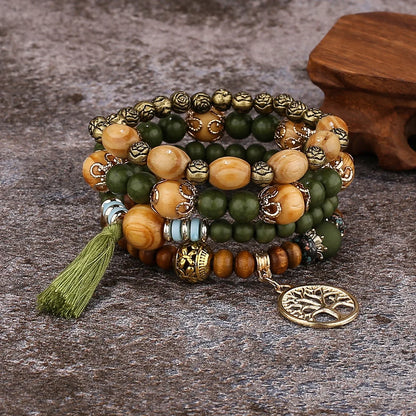 Kit de Pulseiras Boho Premium Árvore da Vida