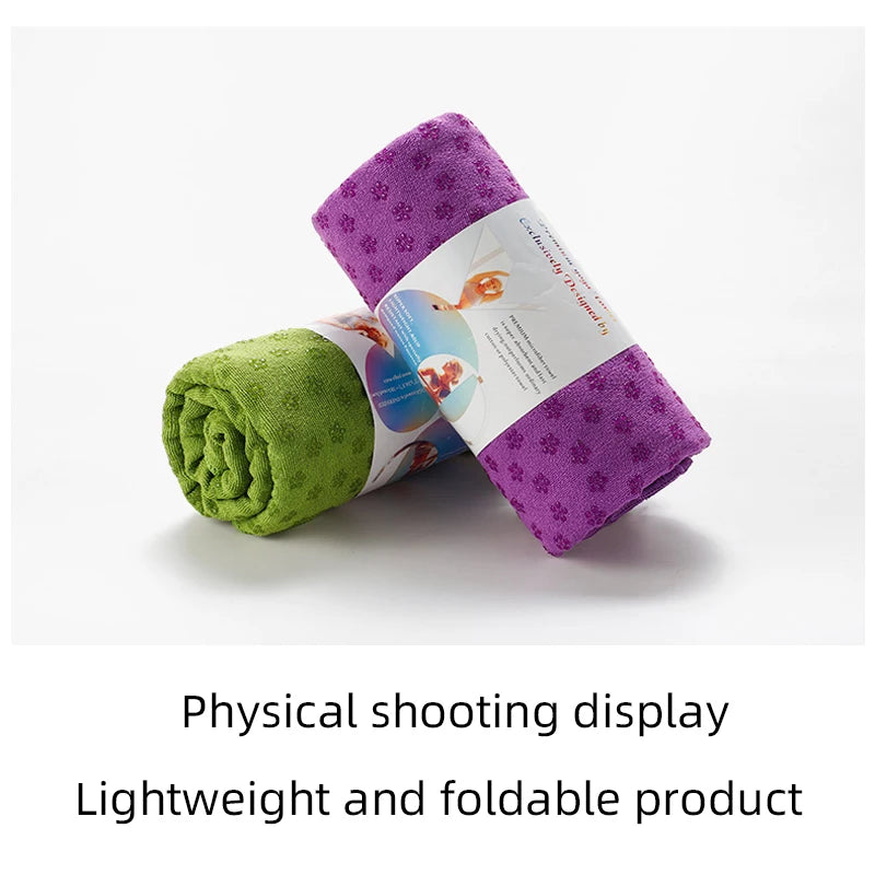 Toalha Premium para Hot Yoga com Pontos de Aderência