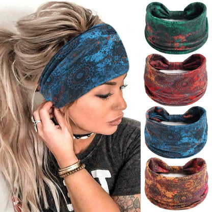Faixa de Cabelo Turbante Boho Premium