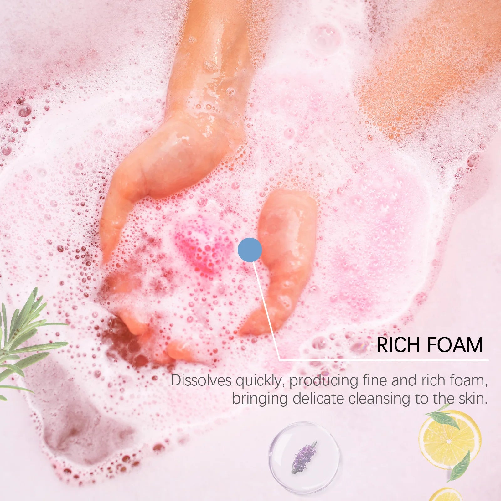 Bomba de Banho Esférica Premium Natural Artesanal