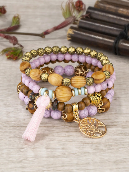 Conjunto Premium de Pulseiras Boho Árvore da Vida