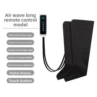 Massageador Elétrico Premium de Pressão de Ar para Pernas com Controle Remoto
