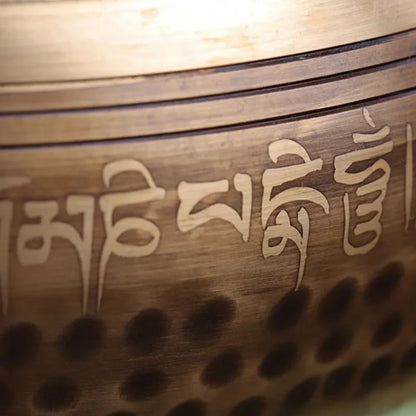 Tigela Tibetana Premium em Cobre Artesanal Nepalesa
