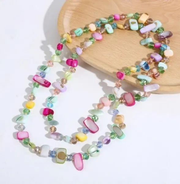 Colar Boho Vintage Premium de Pedra Natural Irregular