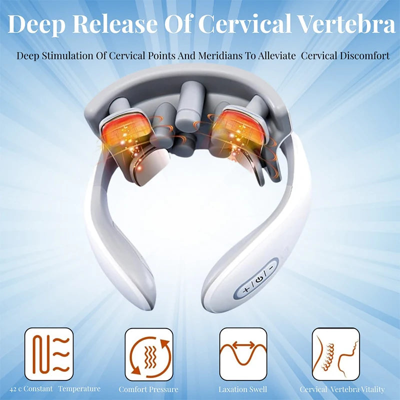 Massageador Cervical Elétrico Premium Inteligente