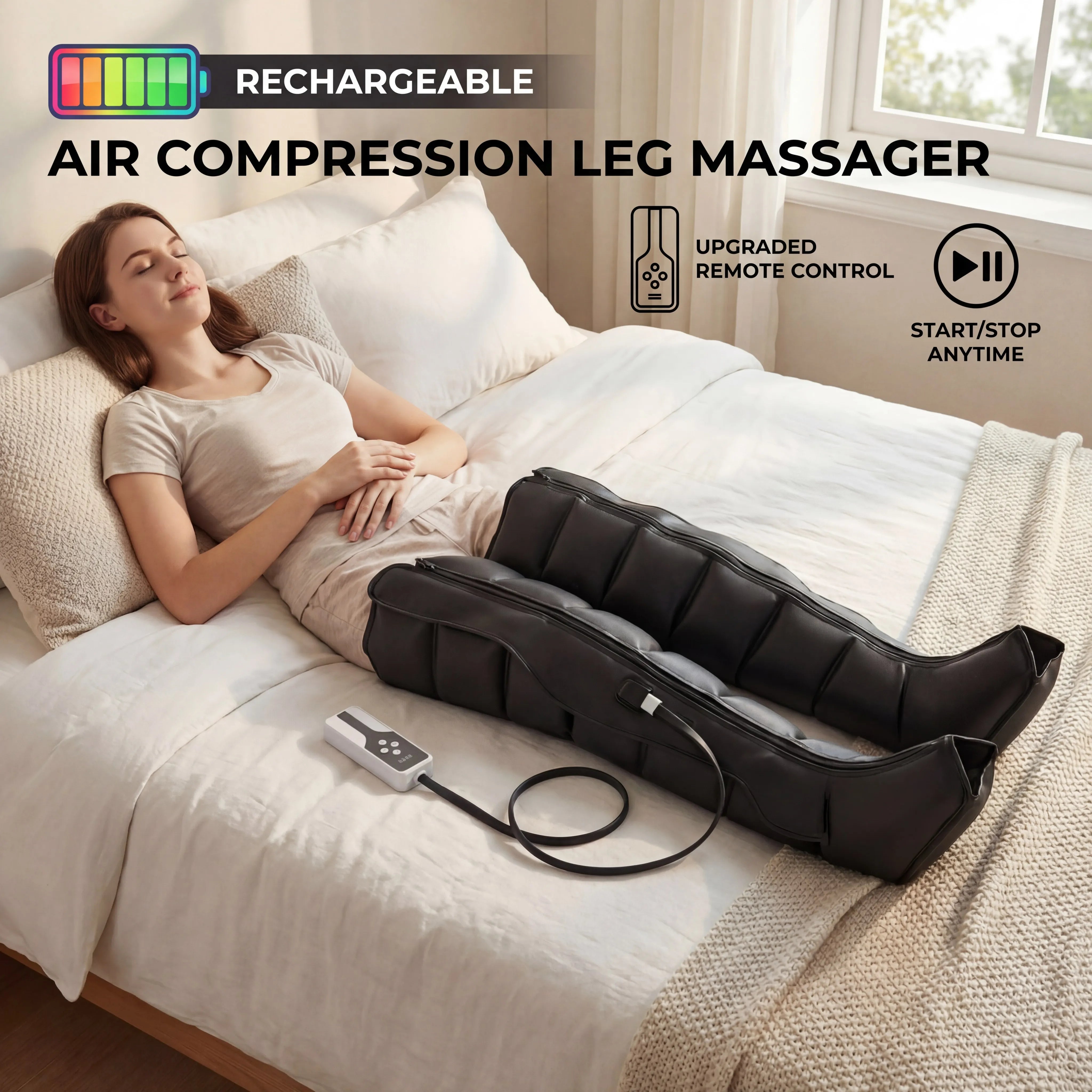 Massageador Profissional Premium de Pressão de Ar Bivolt