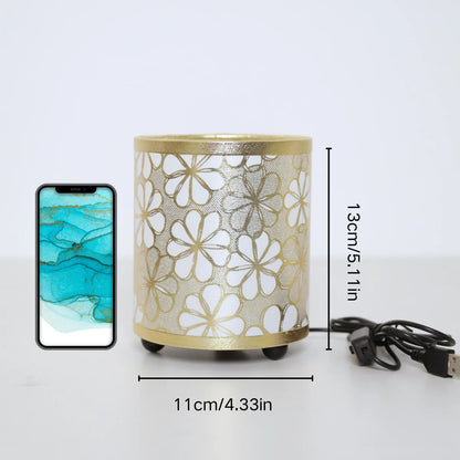 Luminária de Mesa Minimalista Premium em Tecido com USB