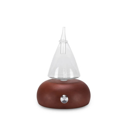 Difusor Nebulizador Luxuoso de Óleos Essenciais em Madeira e Vidro