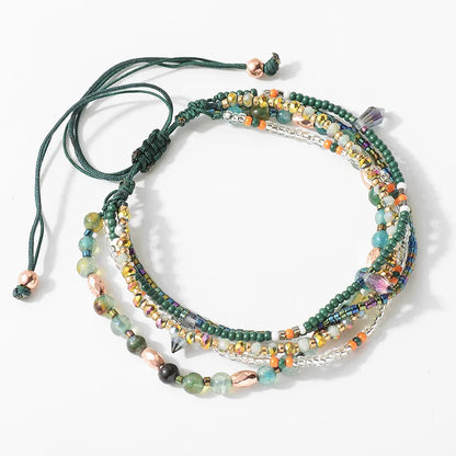 Pulseira Mini Boho Premium de Miçangas Multicamadas