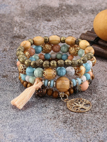 Kit de Pulseiras Boho Premium Árvore da Vida