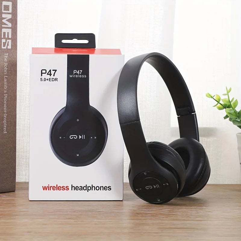Headset Estéreo Premium P47 Bluetooth 5.0 Dobrável