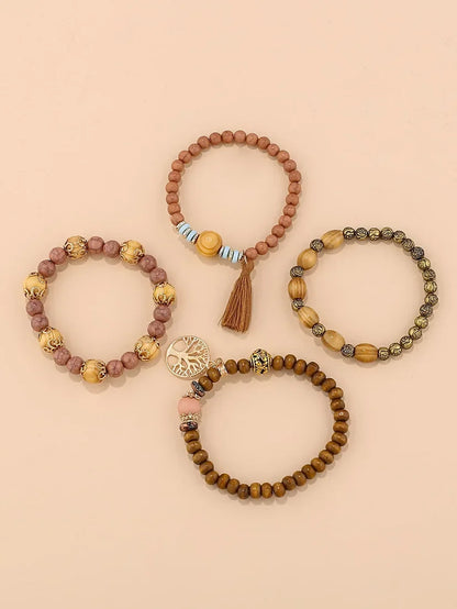Kit de Pulseiras Boho Premium Árvore da Vida