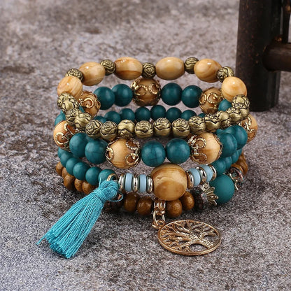 Kit de Pulseiras Boho Premium Árvore da Vida