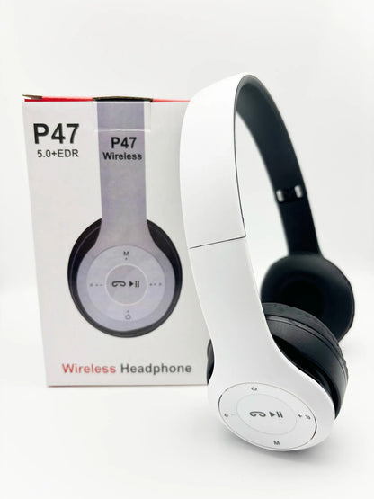 Headset Estéreo Premium P47 Bluetooth 5.0 Dobrável
