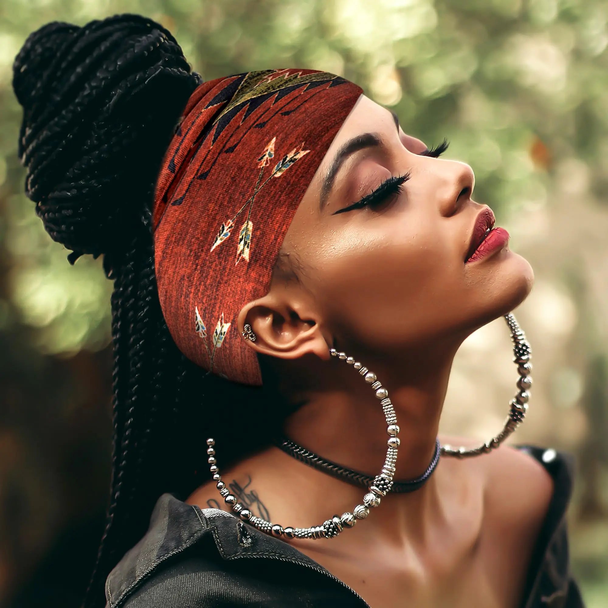 Faixa de Cabelo Turbante Boho Premium