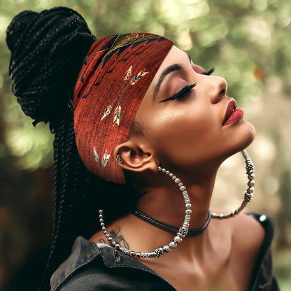 Faixa de Cabelo Turbante Boho Premium