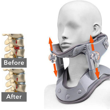 Dispositivo Premium Ajustável de Tração Cervical com Aquecimento