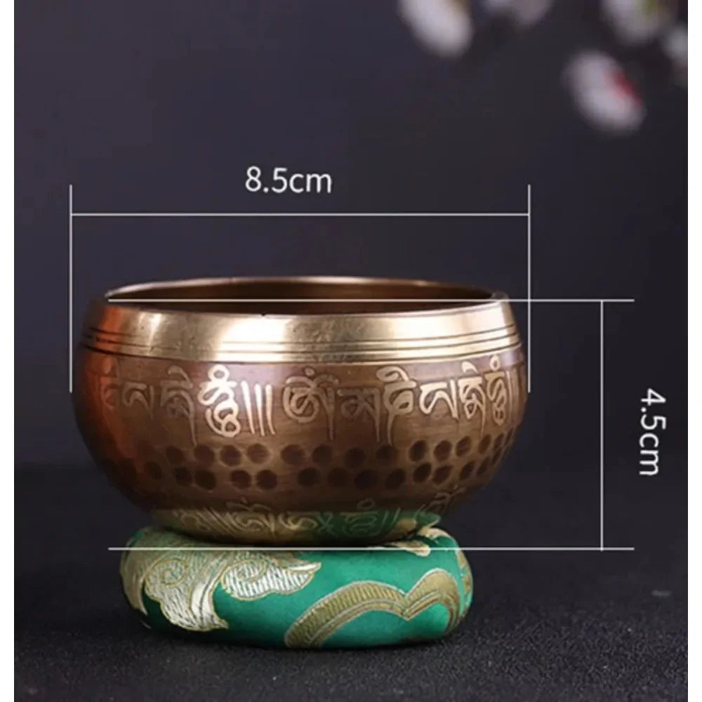 Tigela Tibetana Premium em Cobre Artesanal Nepalesa
