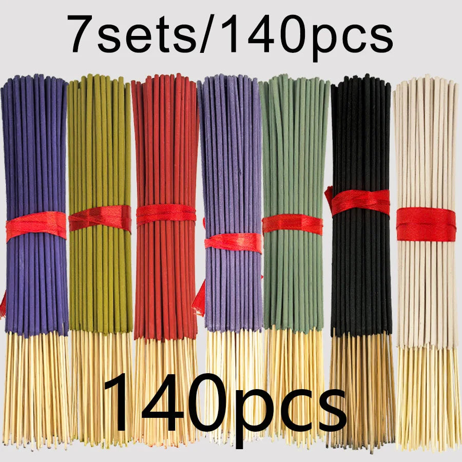 Kit Premium com 7 Conjuntos e 140 Varetas de Incenso