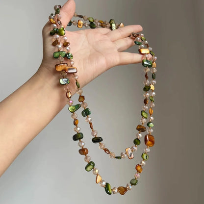 Colar Boho Vintage Premium de Pedra Natural Irregular