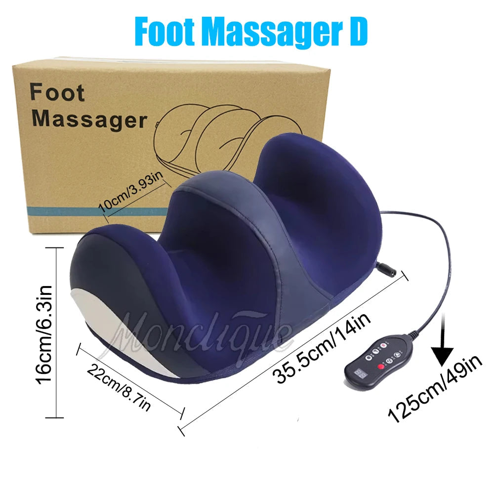 Massageador Elétrico Premium para Pés e Panturrilhas