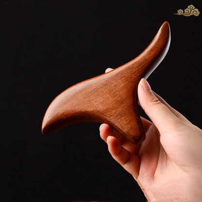 Ferramenta Premium Portátil de Massagem Gua Sha em Madeira