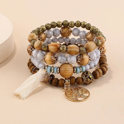Kit de Pulseiras Boho Premium Árvore da Vida