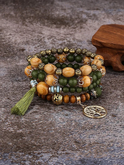 Kit de Pulseiras Boho Premium Árvore da Vida