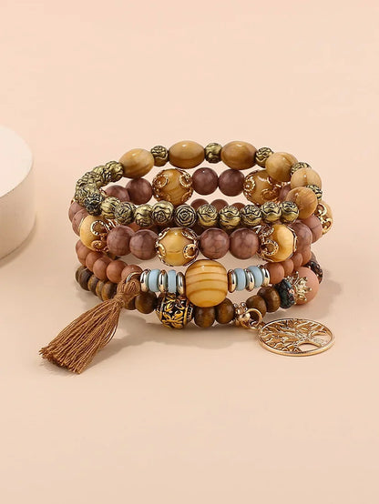Kit de Pulseiras Boho Premium Árvore da Vida