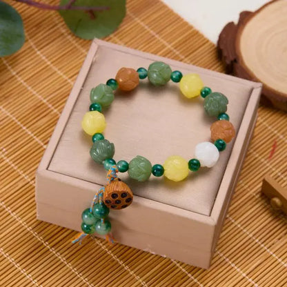 Pulseira Budista Tibetana Premium com Mantra das Seis Palavras