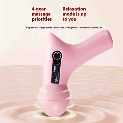Mini Pistola de Massagem Elétrica Premium com Tela LCD