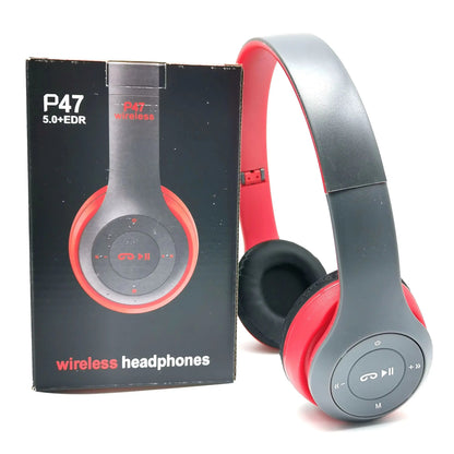 Headset Estéreo Premium P47 Bluetooth 5.0 Dobrável