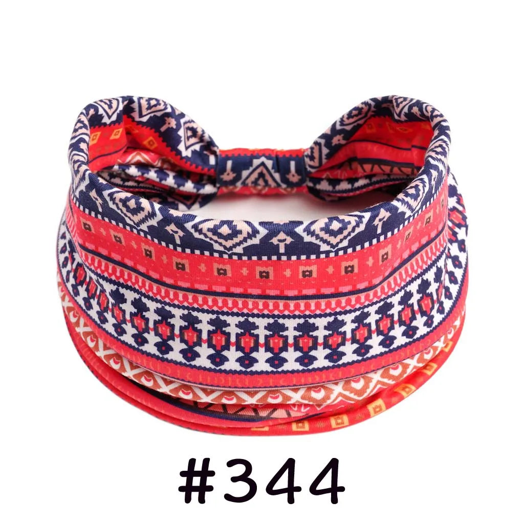 Faixa de Cabelo Turbante Boho Premium