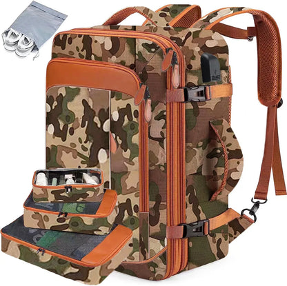 Mochila de Viagem Premium Grande Capacidade Expansível