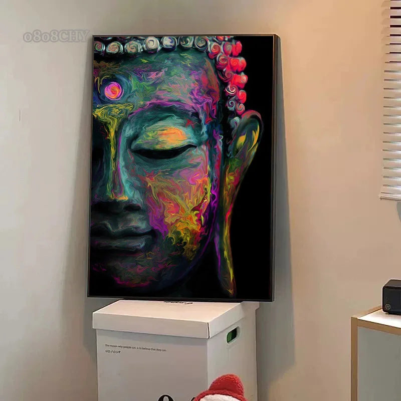 Quadro do Retrato de Buda em Bronze Premium