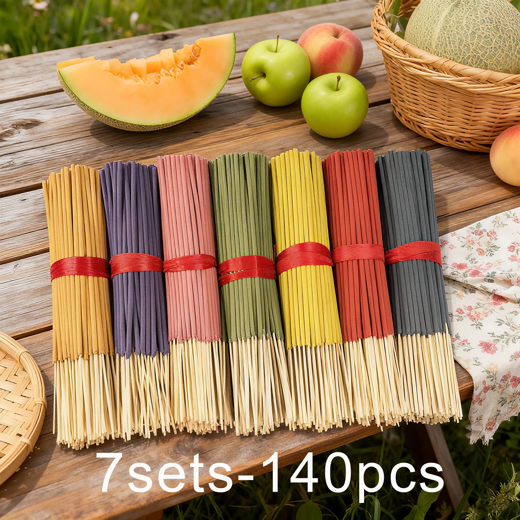 Kit Premium com 7 Conjuntos e 140 Varetas de Incenso