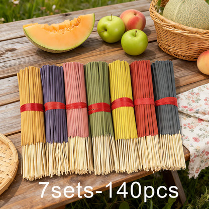 Kit Premium com 7 Conjuntos e 140 Varetas de Incenso