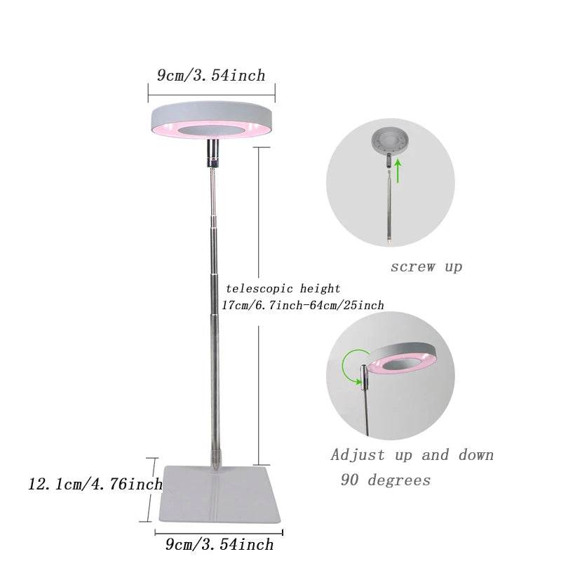 Full Spectrum Indoor Solar LED Growth Light, Four Gear Dimming, Fleshy Viridiplantae, Flower Floor Telescopic Fill Light - Aloha Spirit Store