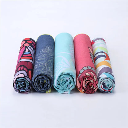 Toalha Tapete de Yoga Premium Dupla Face em Veludo