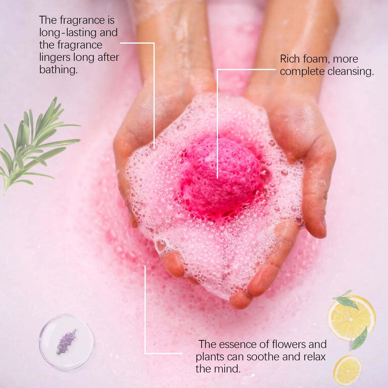 Bomba de Banho Esférica Premium Natural Artesanal