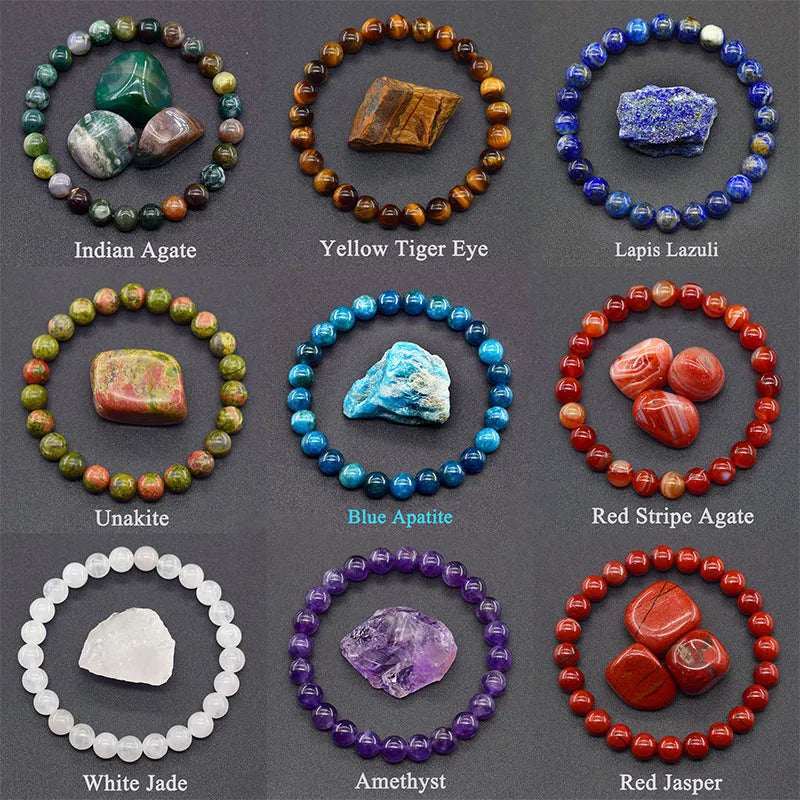 Pulseira Reiki Premium de Pedras Naturais