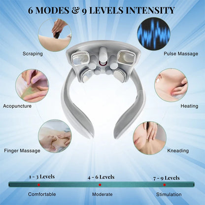 Massageador Cervical Elétrico Premium Inteligente