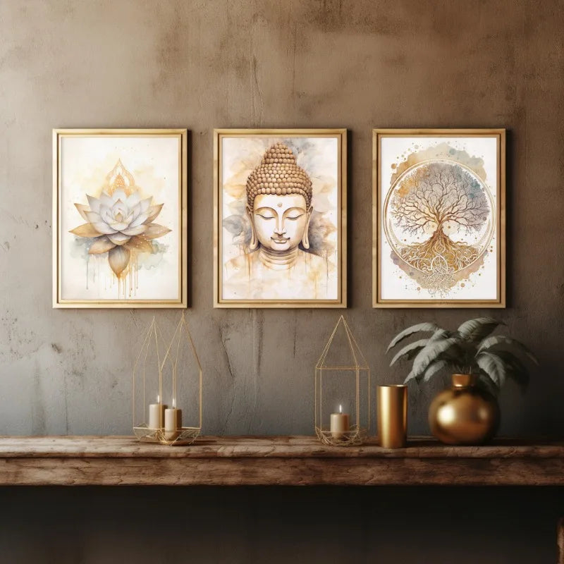 Quadro Premium Boho Budista