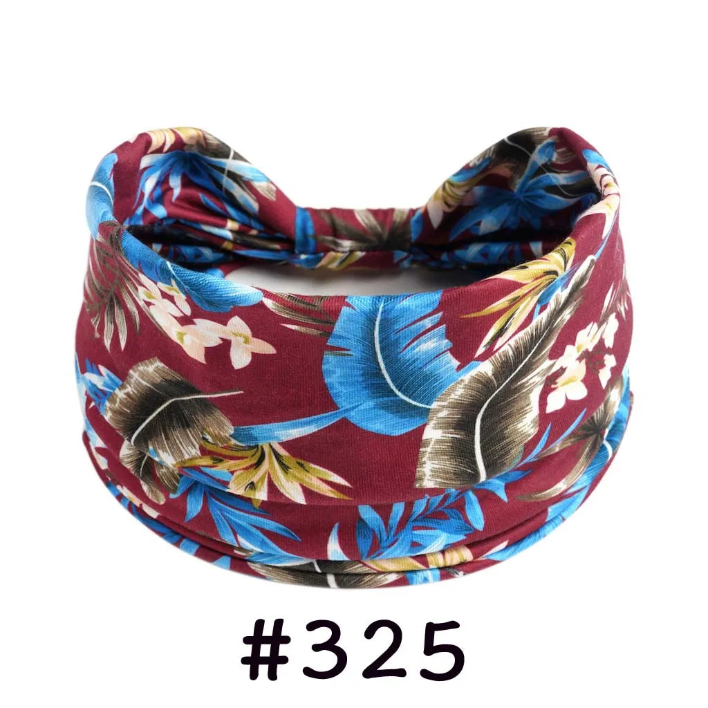 Faixa de Cabelo Turbante Boho Premium