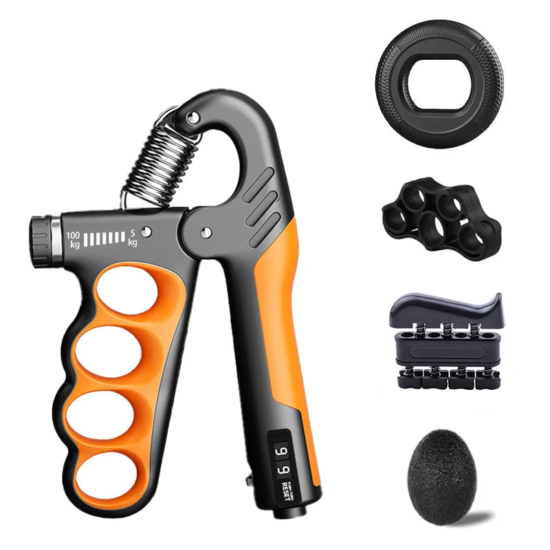 Expansor de Grip e Punho Premium Ajustável 5-150kg
