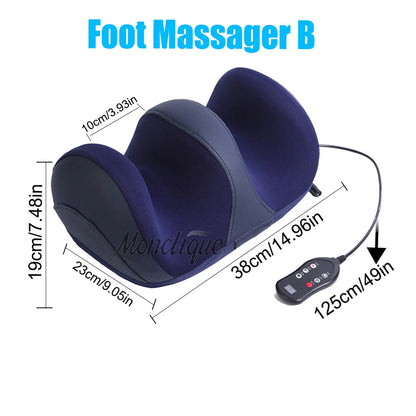 Massageador Elétrico Premium para Pés e Panturrilhas