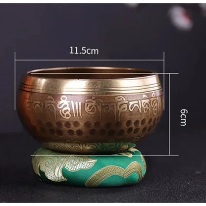 Tigela Tibetana Premium em Cobre Artesanal Nepalesa