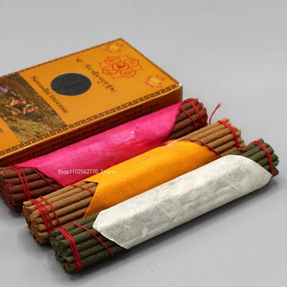 Kit Premium com 3 Pacotes de Incenso Tibetano Nepalês Artesanal