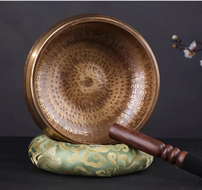 Tigela Tibetana Premium em Cobre Artesanal Nepalesa